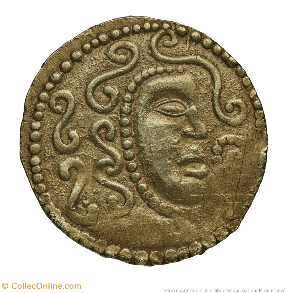 Statère parisiaque DT.2420 monnaies antiques av jc ap celtes statere parisiaque dt 2420