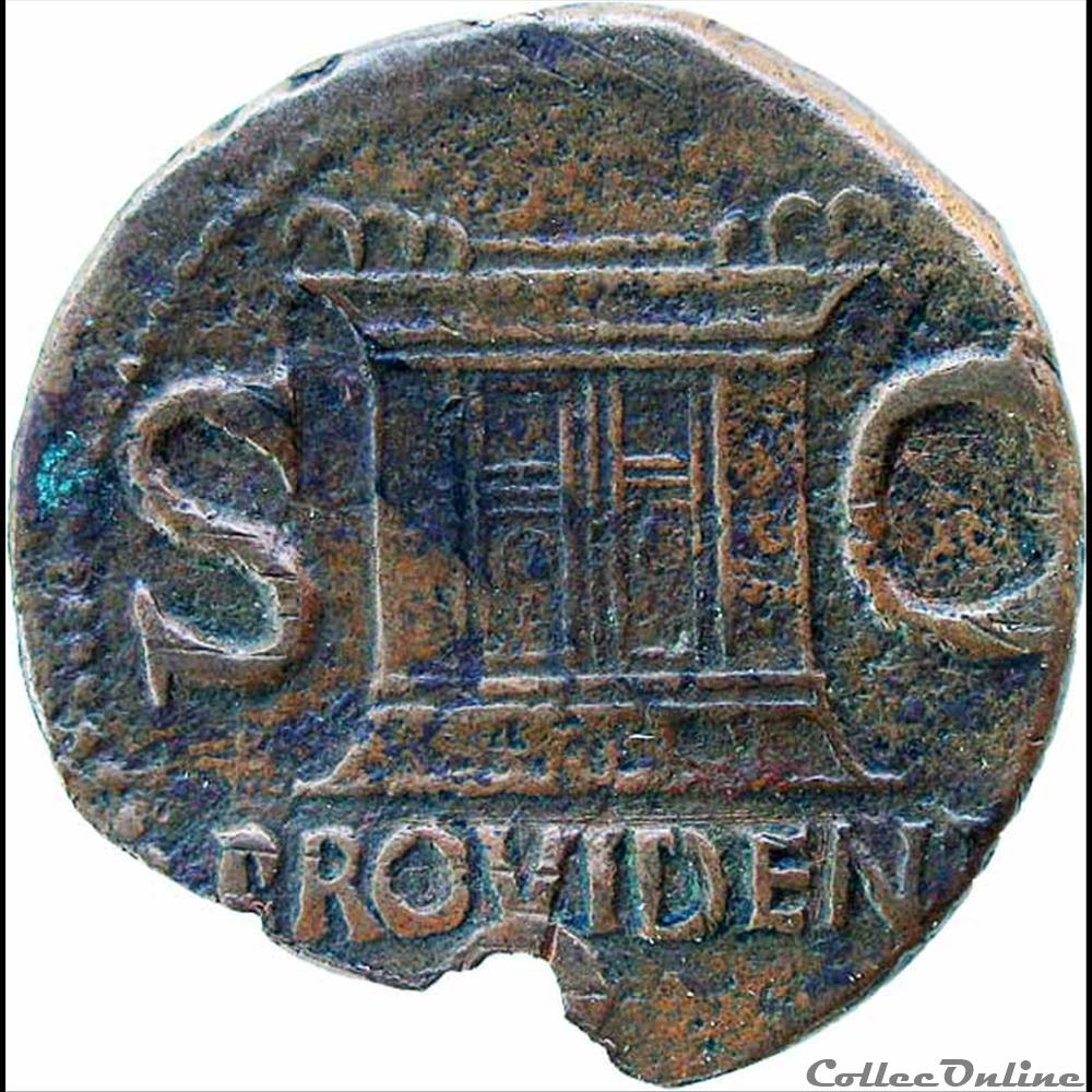 monnaie antique romaine as de tibere