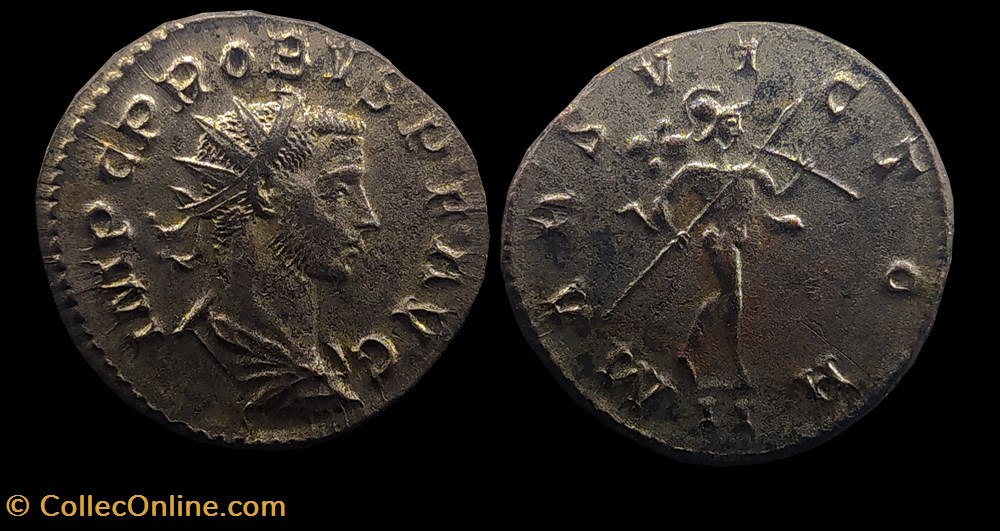 PROBUS Aurelianus MARS VICTOR /-//II R3 lyon monnaies antiquite av jc ap romaines republicaines imperiales probus aurelianus mars victor ii r3 lyon