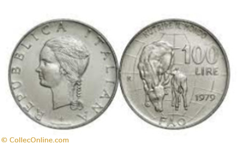 monete 100 lire fao 1 tipo