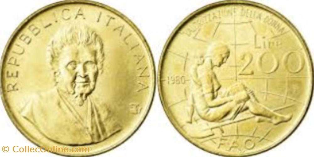 monete 200 lire fao montessori