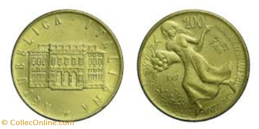 monete 200 lire fao villa lubin