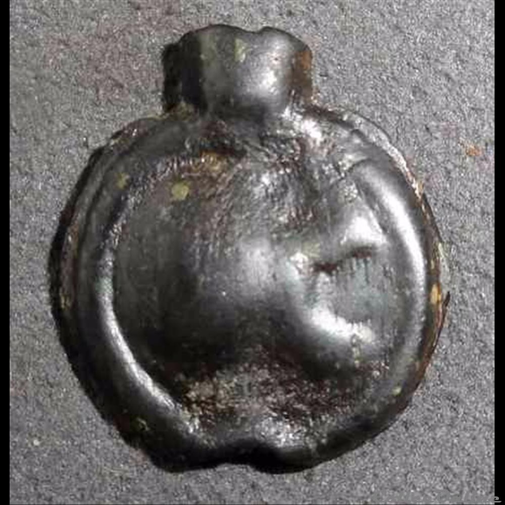 Potin au Svastika dextrogyre monnaie antique gauloise potin au svastika dextrogyre