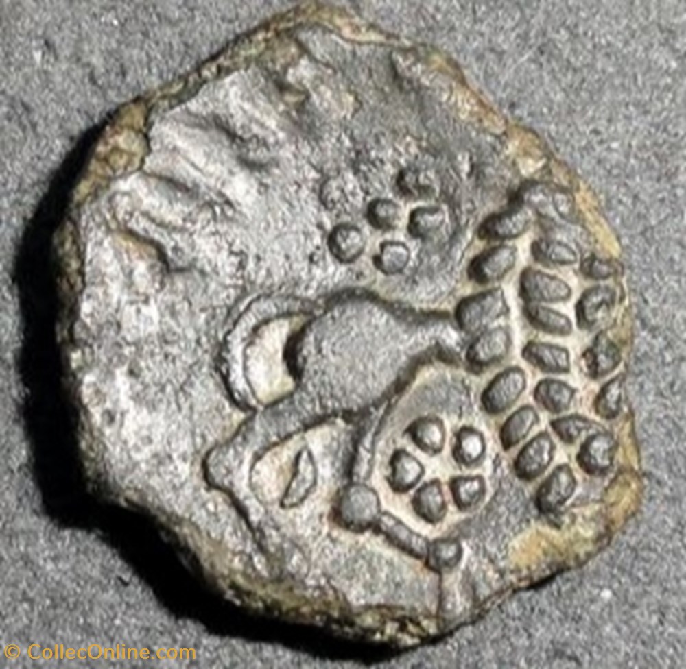 Bronze CARIVS/A.HIR.IMP au lion monnaie antique av jc ap gauloise bronze carivs a hir imp au lion