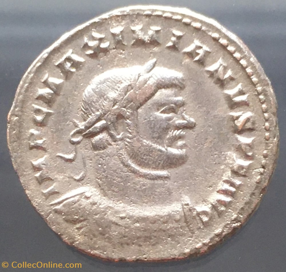 Follis de Maximien Hercule - GENIO POPVLI ROMANI monnaies antiquite av jc ap romaines republicaines imperiales follis de maximien hercule genio popvli romani