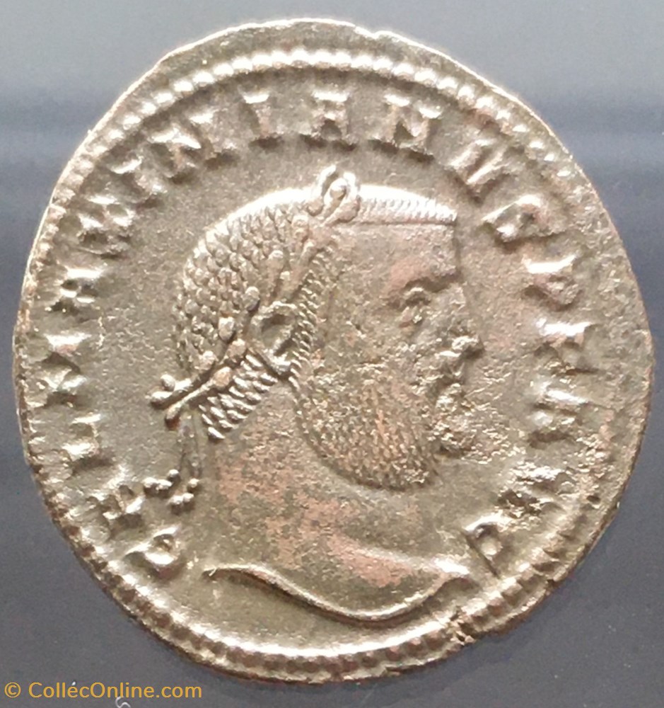 monnaies antiquite av jc ap romaines republicaines imperiales follis de maximien galere genio imperatoris a mkv
