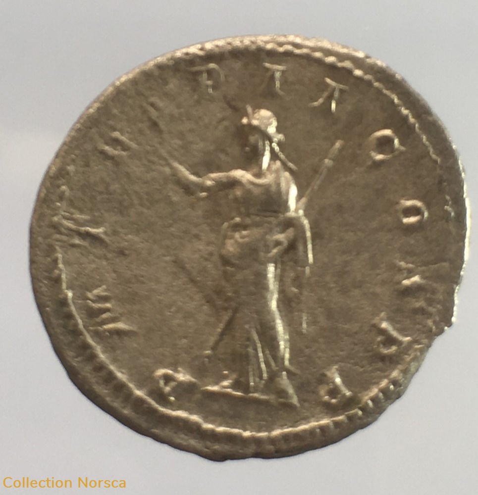 Antoninien de Gordien III - P M TR P II COS P P monnaie antique av jc ap romaine republicaine imperiale antoninien de gordien iii p m tr p ii cos p p