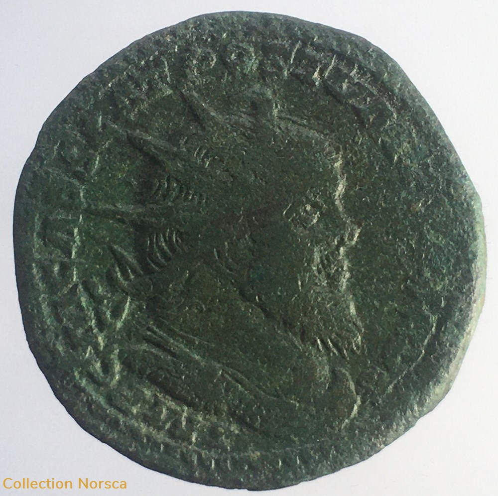 monnaie antique jc ap romaine republicaine imperiale double sesterce de postume victoria avg