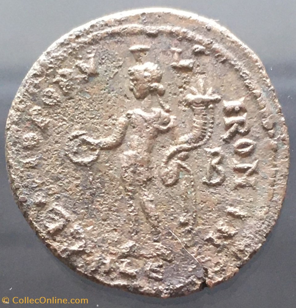 Follis de Maximien Galère - GENIO POPVLI ROMANI / B / ALE monnaies antiquite av jc ap romaines republicaines imperiales follis de maximien galere genio popvli romani b ale
