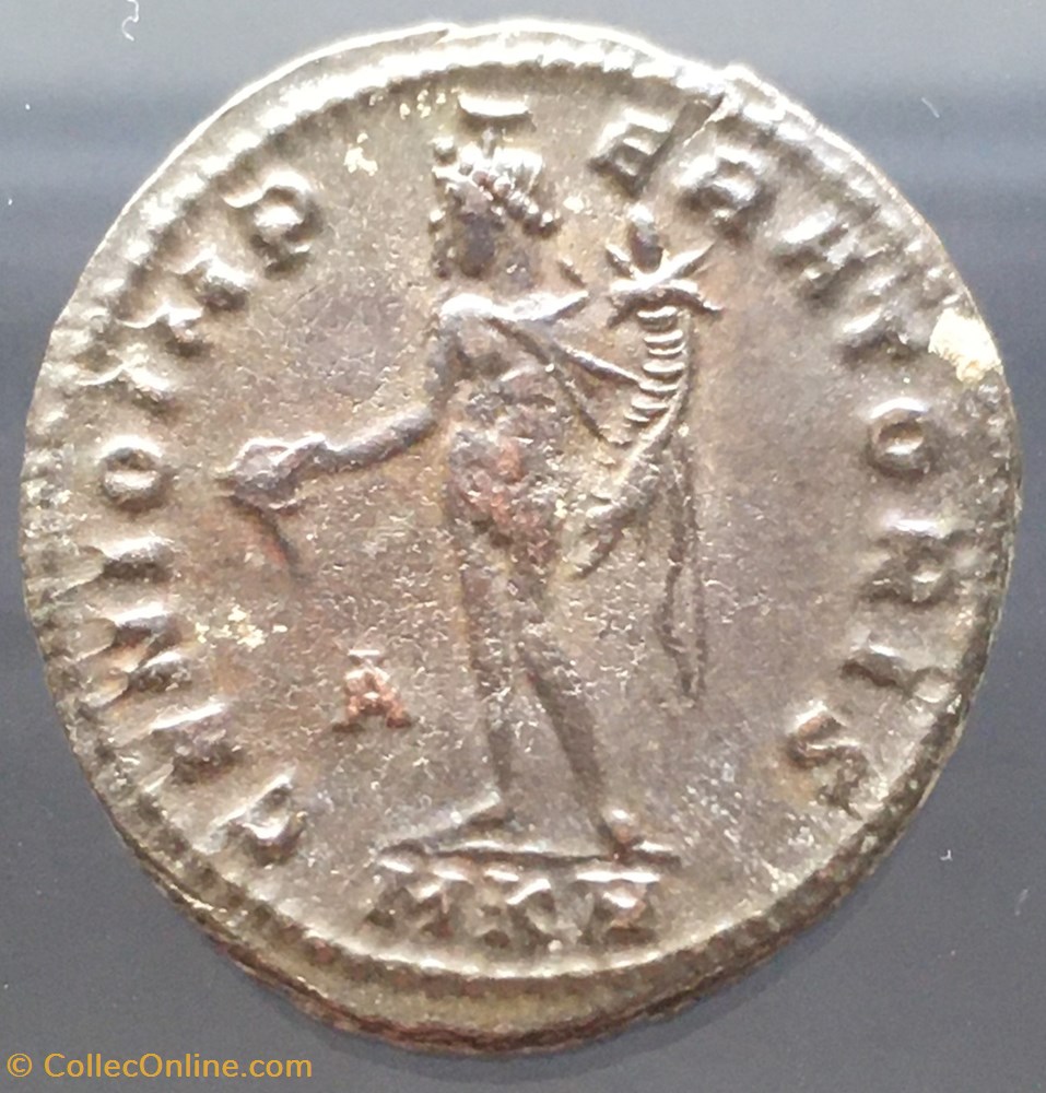 monnaies antiquite av jc ap romaines republicaines imperiales follis de maximien galere genio imperatoris a mkv