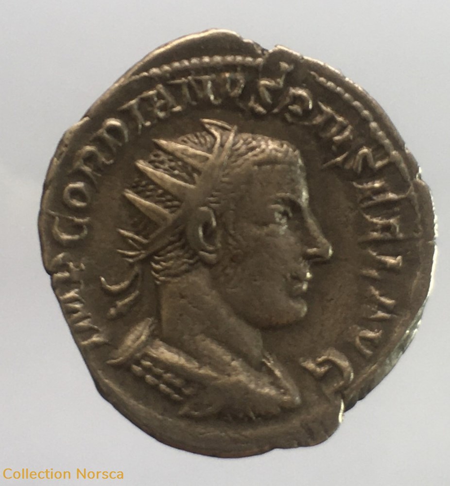 monnaie antique av jc ap romaine republicaine imperiale antoninien de gordien iii marti pacifero