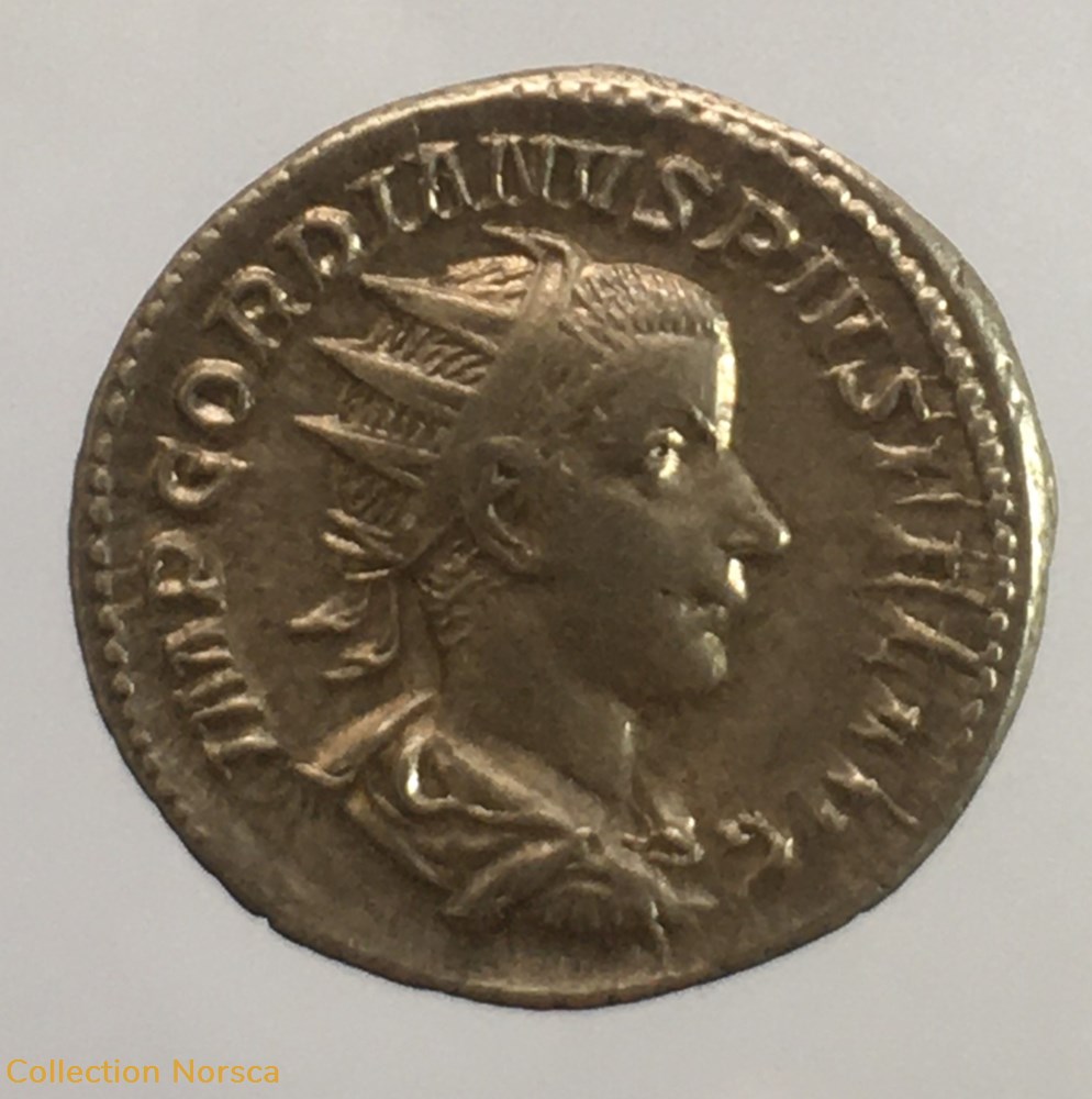 monnaie antique jc ap romaine republicaine imperiale antoninien de gordien iii liberalitas avg iii