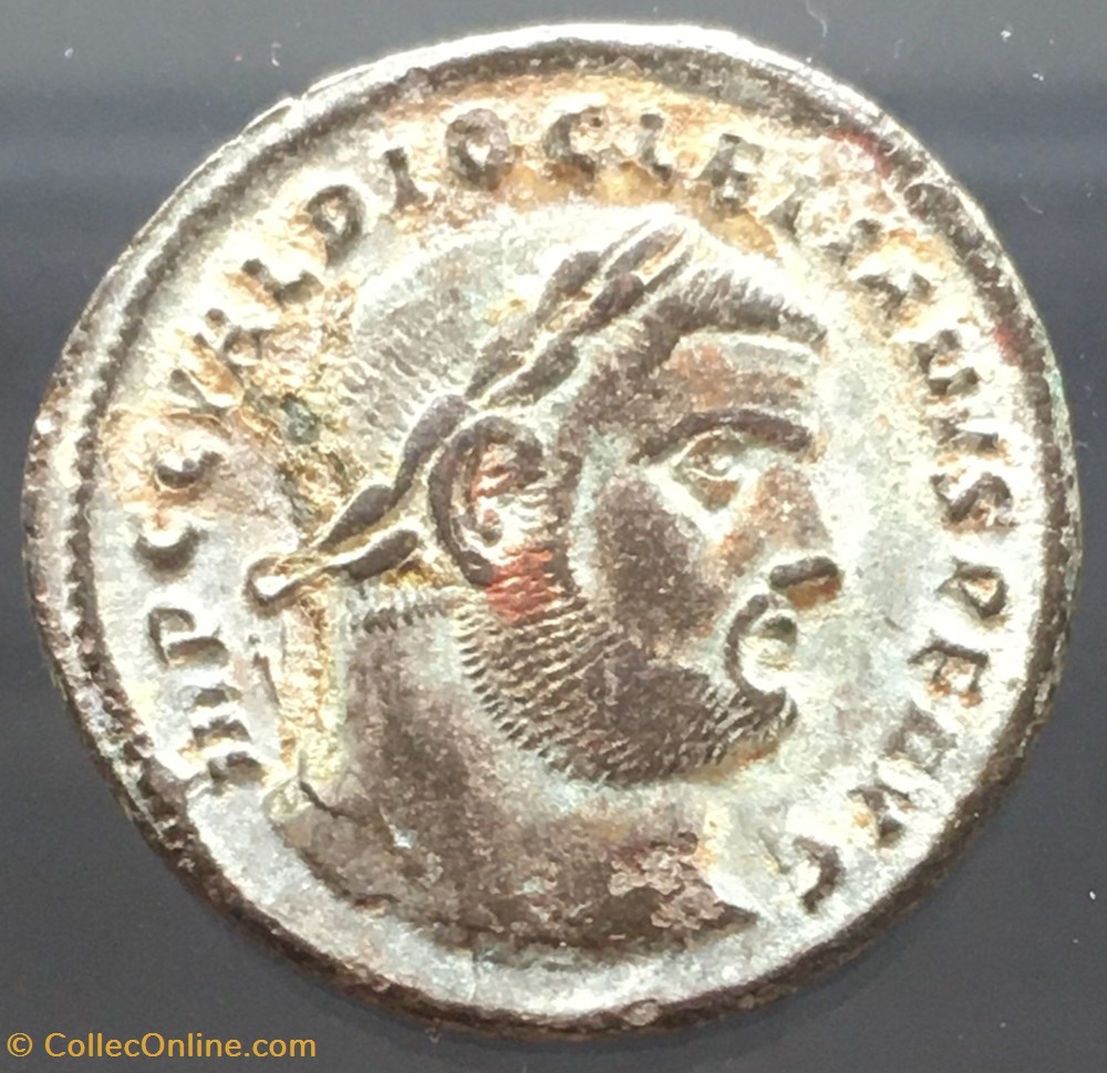 Follis de Dioclétien - GENIO POPVLI ROMAN / HTB monnaies antiquite av jc ap romaines republicaines imperiales follis de diocletien genio popvli roman htb
