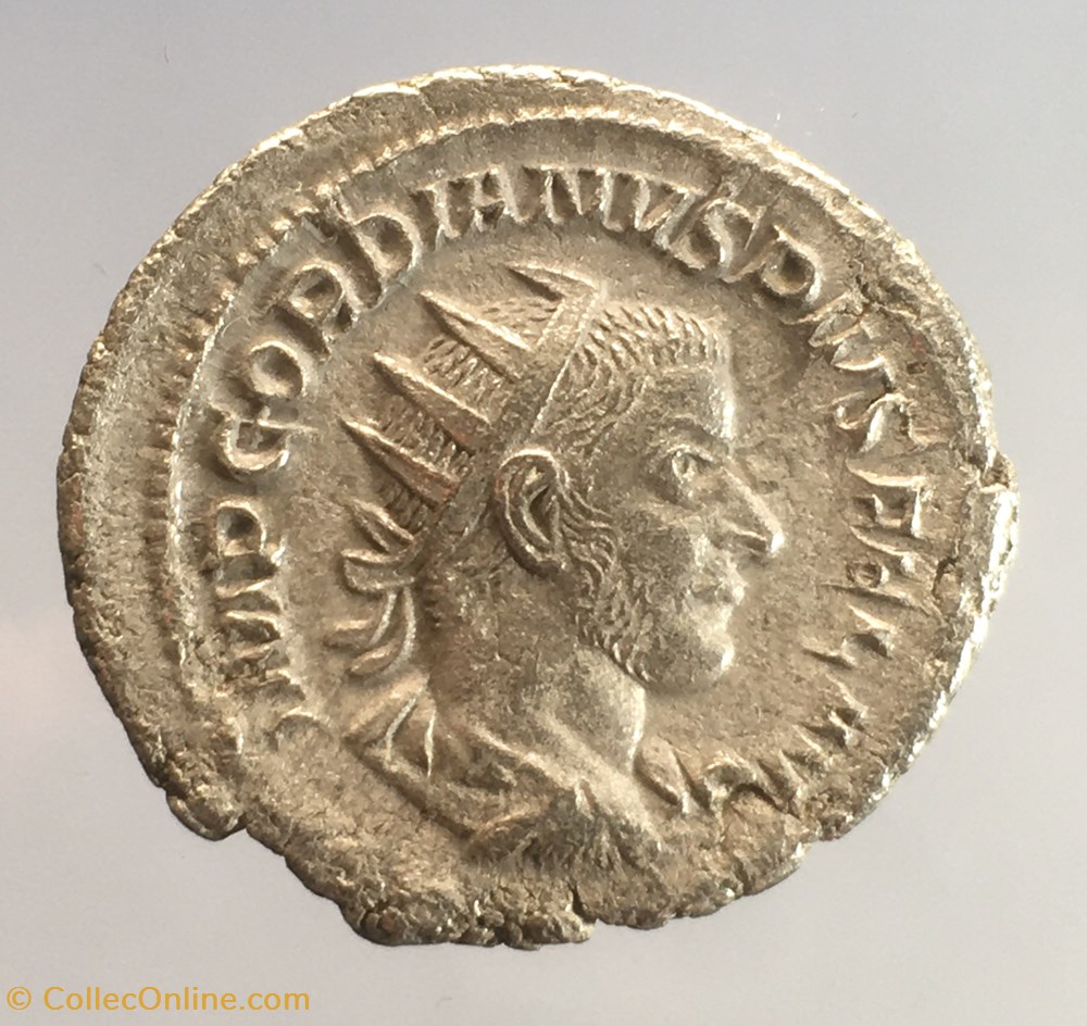 monnaie antique av jc ap romaine republicaine imperiale briac 407 antoninien de gordien iii secvrit perp