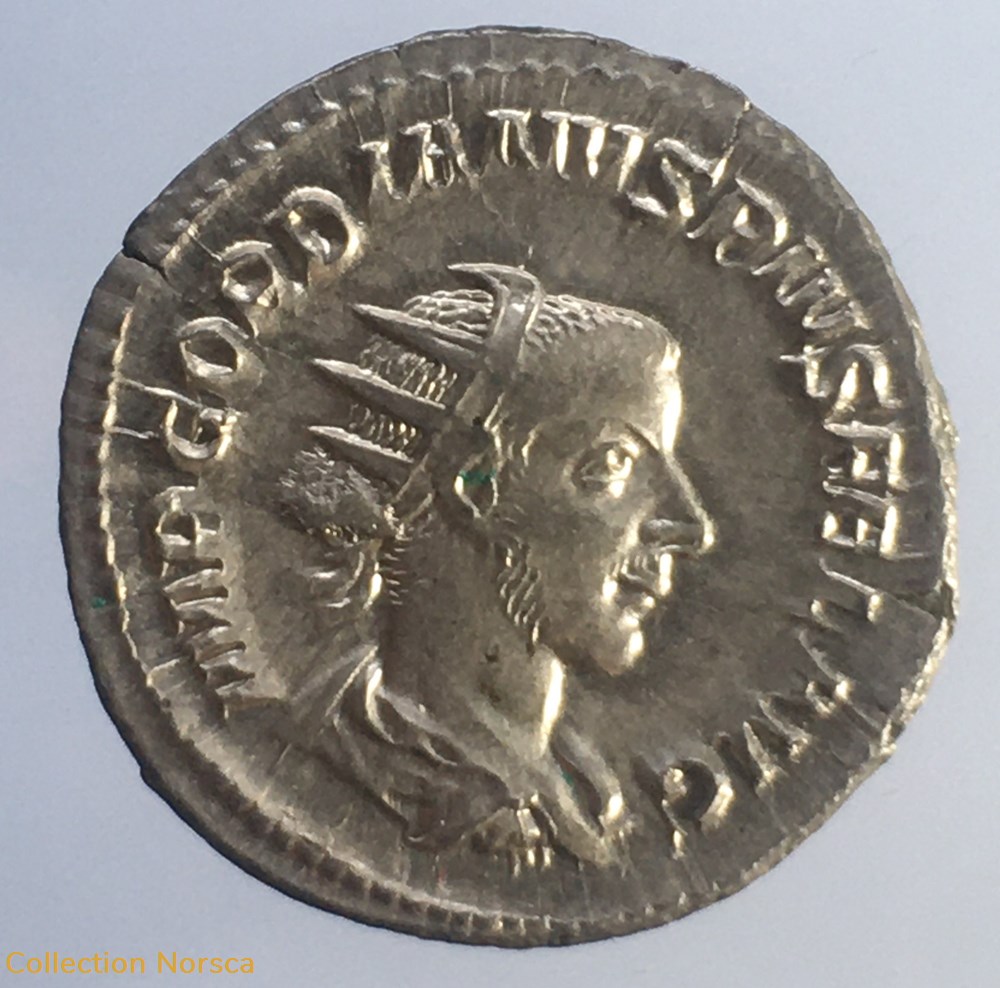 monnaie antique av jc ap romaine republicaine imperiale antoninien de gordien iii victoria aeterna