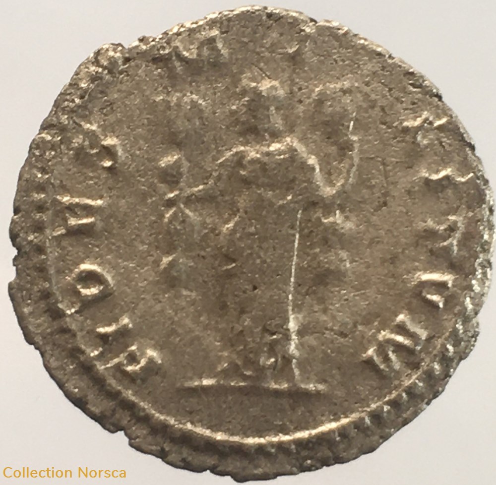 monnaie antique av jc ap romaine republicaine imperiale eg 016 antoninien de postume fides militvm