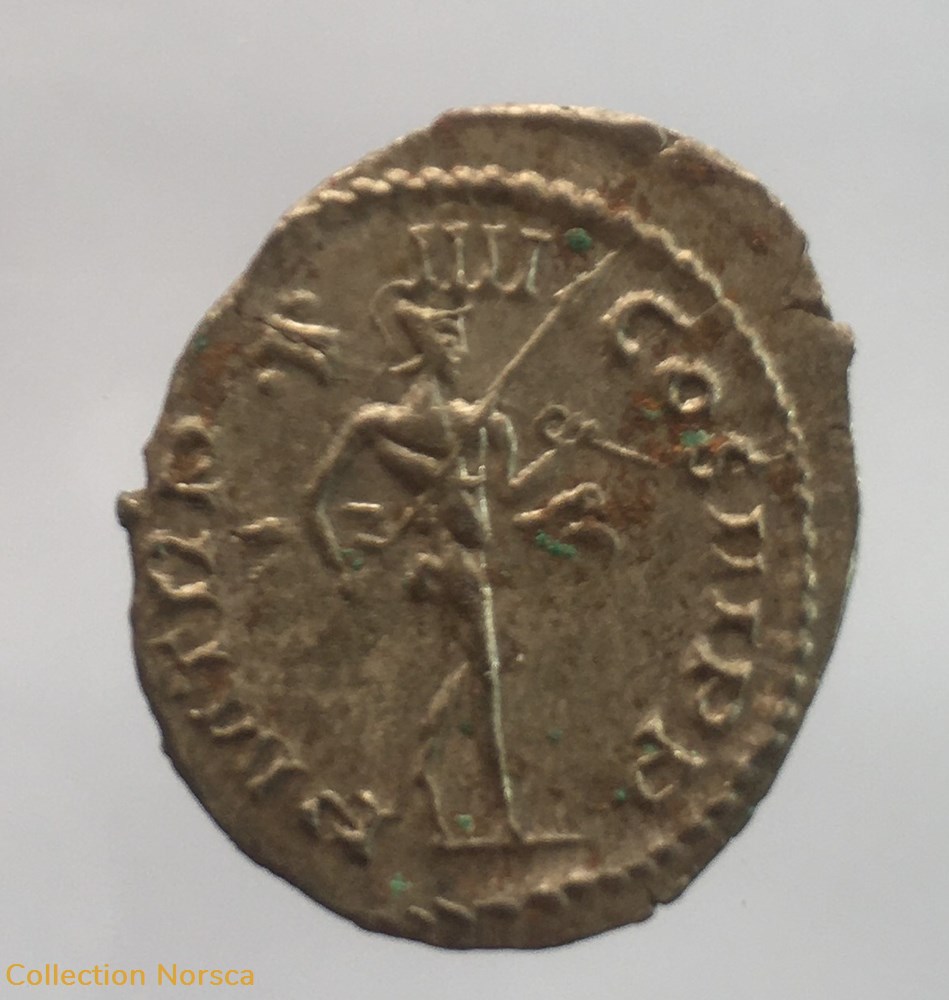 EG 036 - Antoninien de Postume - P M TR P IIII COS III PP monnaie antique av jc ap romaine republicaine imperiale eg 036 antoninien de postume p m tr p iiii cos iii pp