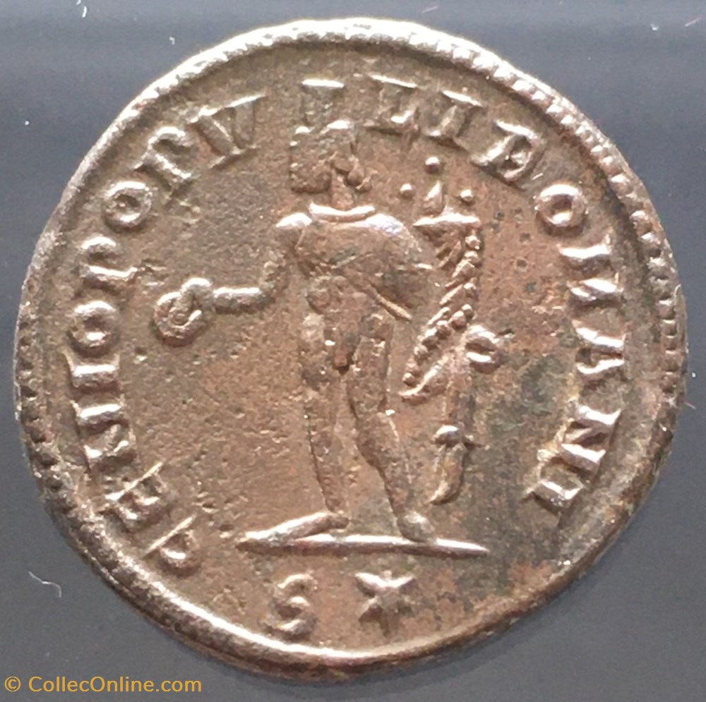Follis de Maximien Hercule - GENIO POPVLI ROMANI / S étoile monnaies antiquite av jc ap romaines republicaines imperiales follis de maximien hercule genio popvli romani s etoile