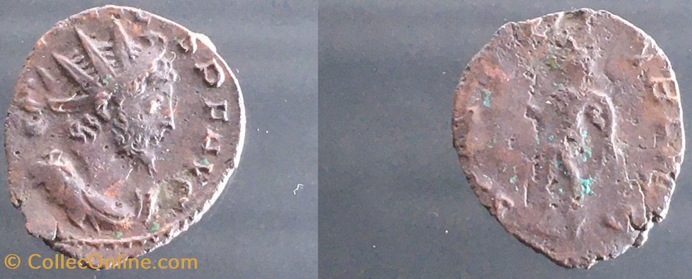 Imitation de Tétricus monnaie antiquite av jc ap romaine republicaine imperiale imitation de tetricus