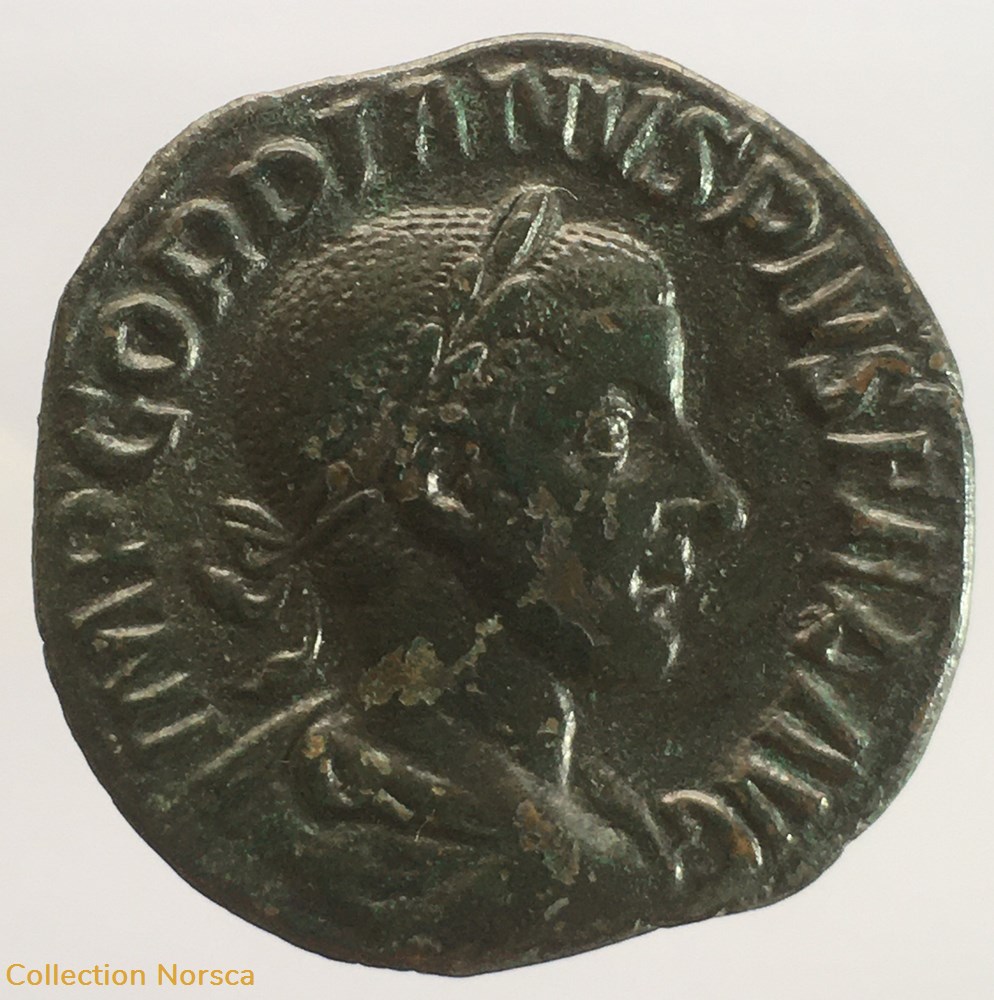 Sesterce Gordien III SECVRITAS AVG monnaie antique jc ap romaine republicaine imperiale sesterce gordien iii secvritas avg