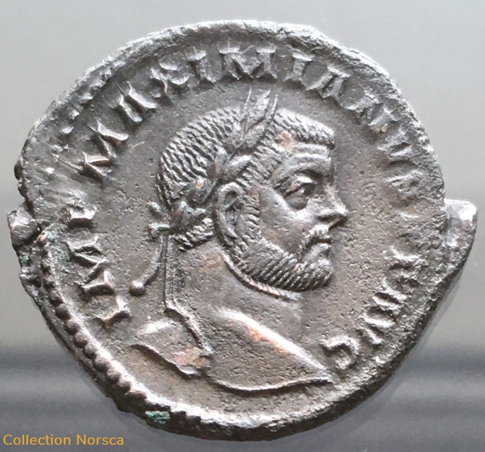 monnaies antiquite av jc ap romaines republicaines imperiales follis de maximien hercule genio popvli romani b gamma tr