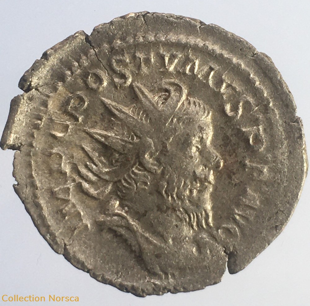 EG 016 - Antoninien de Postume - FIDES MILITVM monnaie antique av jc ap romaine republicaine imperiale eg 016 antoninien de postume fides militvm