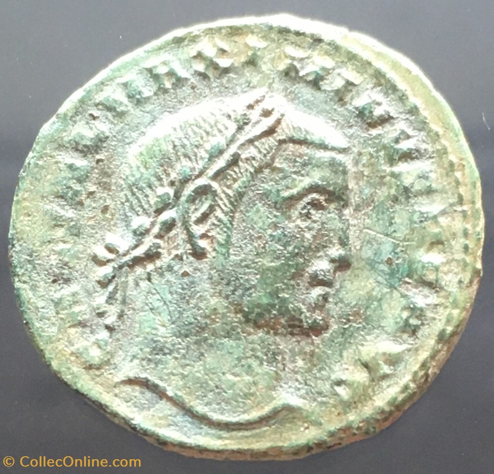 monnaies antiquite jc ap romaines republicaines imperiales follis de maximin ii daia iovi conservatori avgg