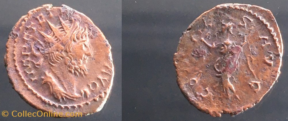 monnaie antiquite jc ap romaine republicaine imperiale eg 268 antoninien de tetricus 1 comes avg