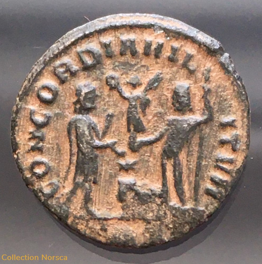 Aureliani de Dioclétien - CONCORDIA MILITVM/ (GAMMA)// XXI monnaies antiquite av jc ap romaines republicaines imperiales aureliani de diocletien concordia militvm gamma xxi