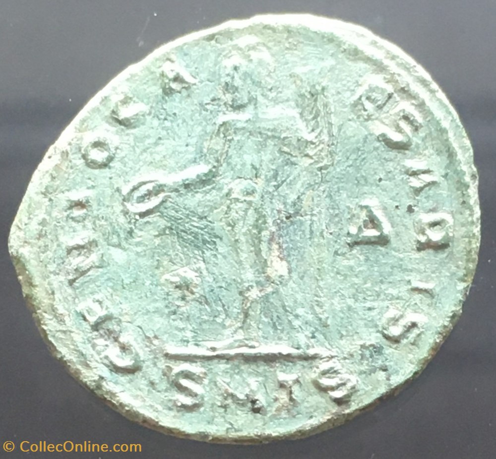 Follis de Maximin II Daia - GENIO CAESARIS / ETOILE / DELTA / SM.TS monnaies antiquite av jc ap romaines republicaines imperiales follis de maximin ii daia genio caesaris etoile delta sm ts
