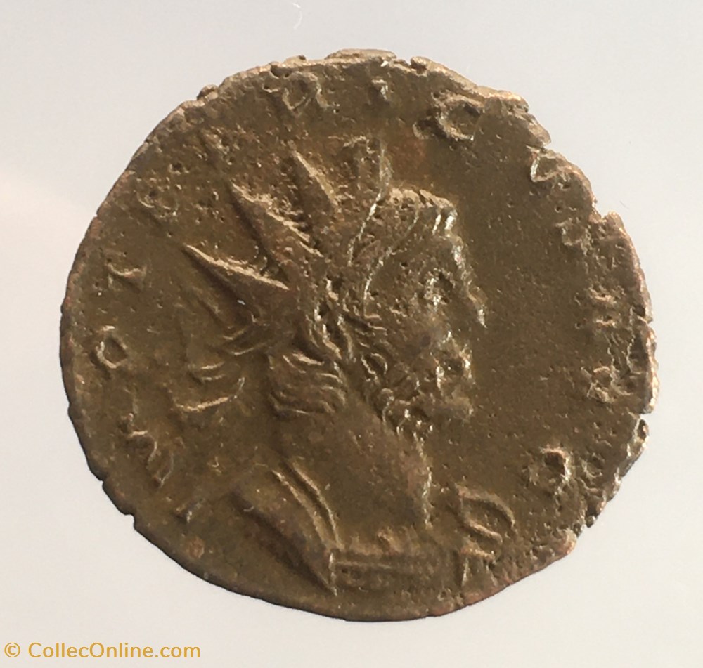EG 297 - Antoninien de Tétricus 1 - FIDES MILITVM monnaie antique av jc ap romaine republicaine imperiale eg 297 antoninien de tetricus 1 fides militvm