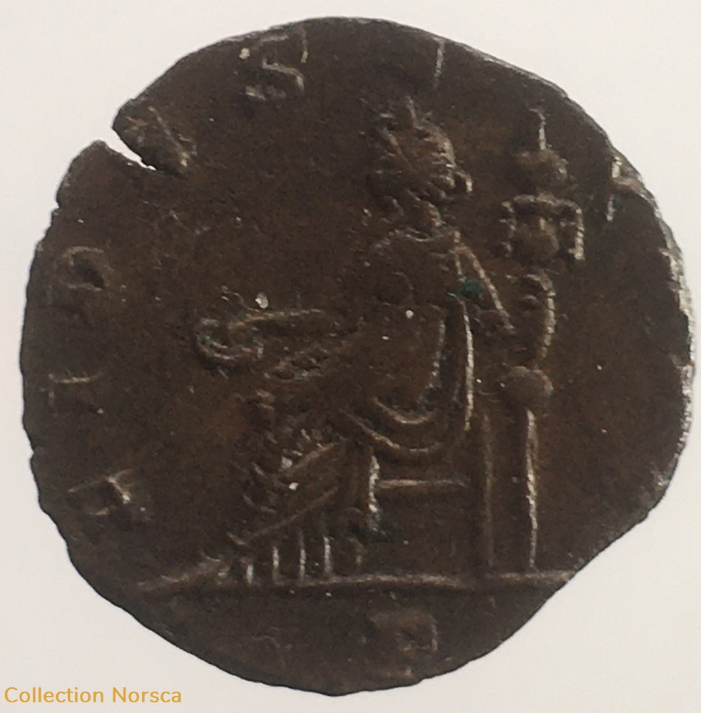 EG 138 - Antoninien de Aureolus - FIDES EQVIT // P monnaies antiquite av jc ap romaines republicaines imperiales eg 138 antoninien de aureolus fides eqvit p