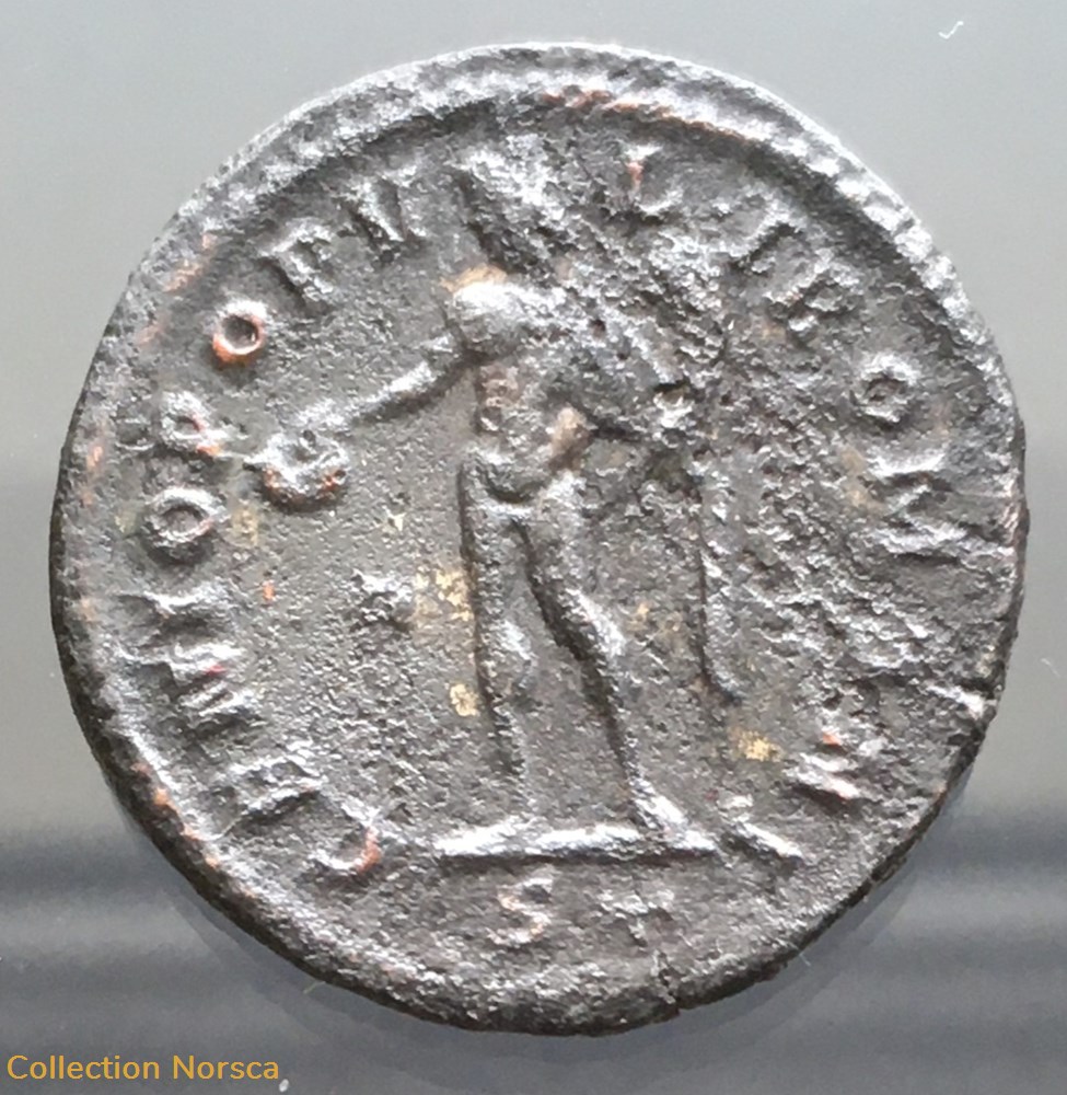 Follis de Dioclétien - GENIO POPVLI ROMANI / *|- // ST monnaies antiquite av jc ap romaines republicaines imperiales follis de diocletien genio popvli romani st