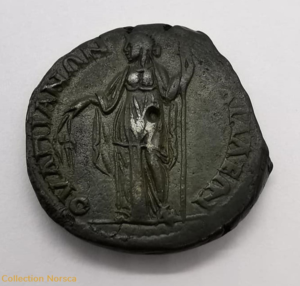 Provinciale - bronze de Gordien et Tranquilline - ΟΥΛΠΙΑΝΟΝ ΑΓΧΙΑΛΕΩΝ monnaie antique av jc ap romaine provinciale bronze de gordien et tranquilline