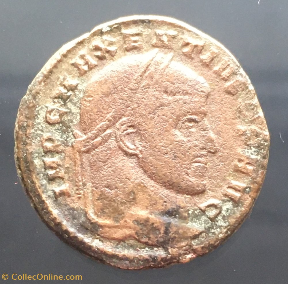 Follis de Maxence - CONSERV VRB SVAE / RBS monnaies antiquite av jc ap romaines republicaines imperiales follis de maxence conserv vrb svae rbs