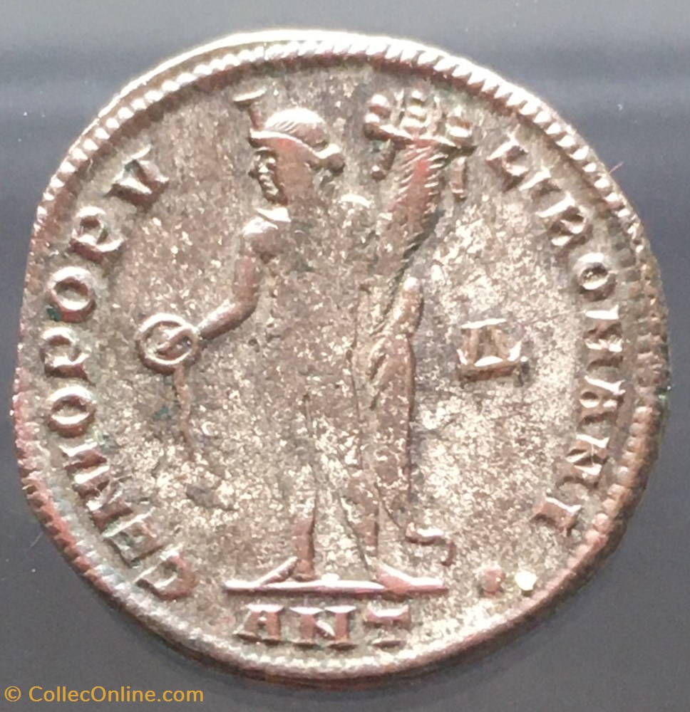 monnaies antiquite av jc ap romaines republicaines imperiales follis de maximien hercule genio popvli romani delta ant