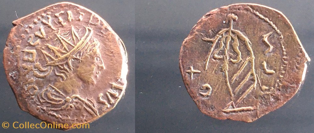 Imitation de Tétricus II monnaie antiquite av jc ap romaine republicaine imperiale imitation de tetricus ii