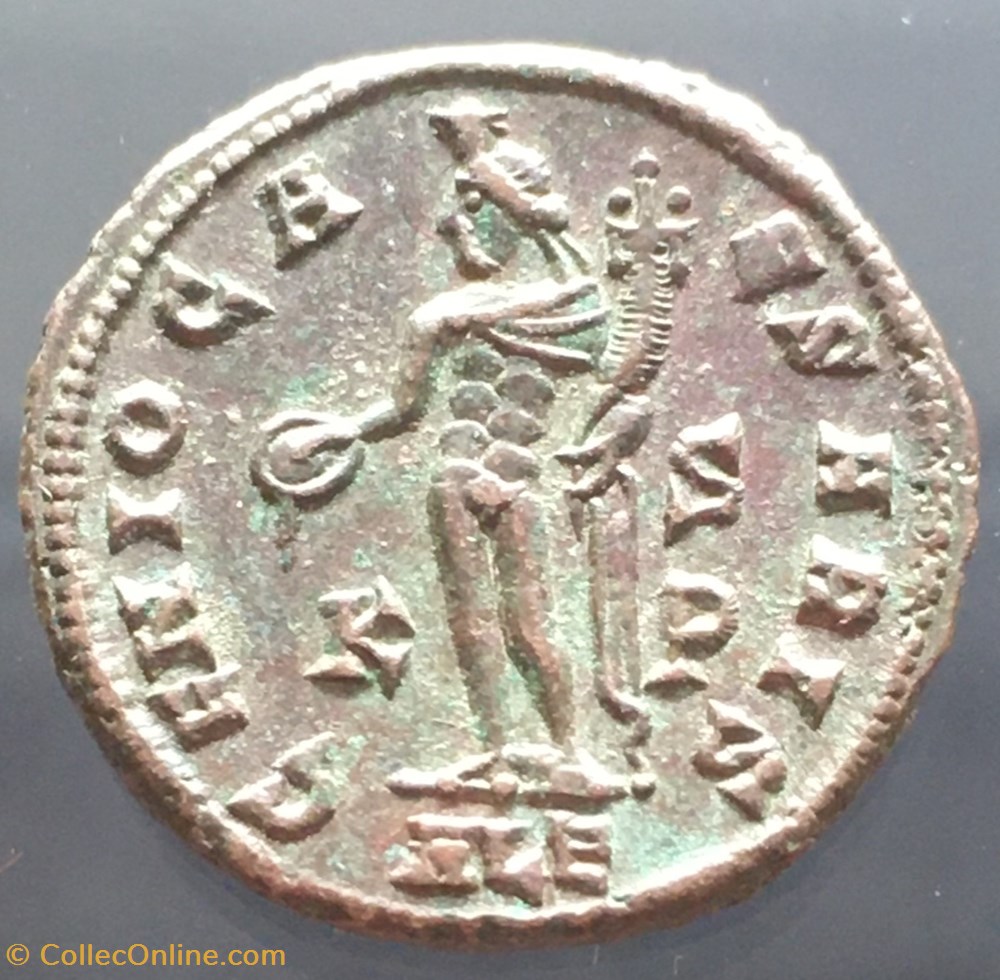 Follis de Maximin II Daia - GENIO CAESARIS / K / S P / ALE monnaies antiquite av jc ap romaines republicaines imperiales follis de maximin ii daia genio caesaris k s p ale