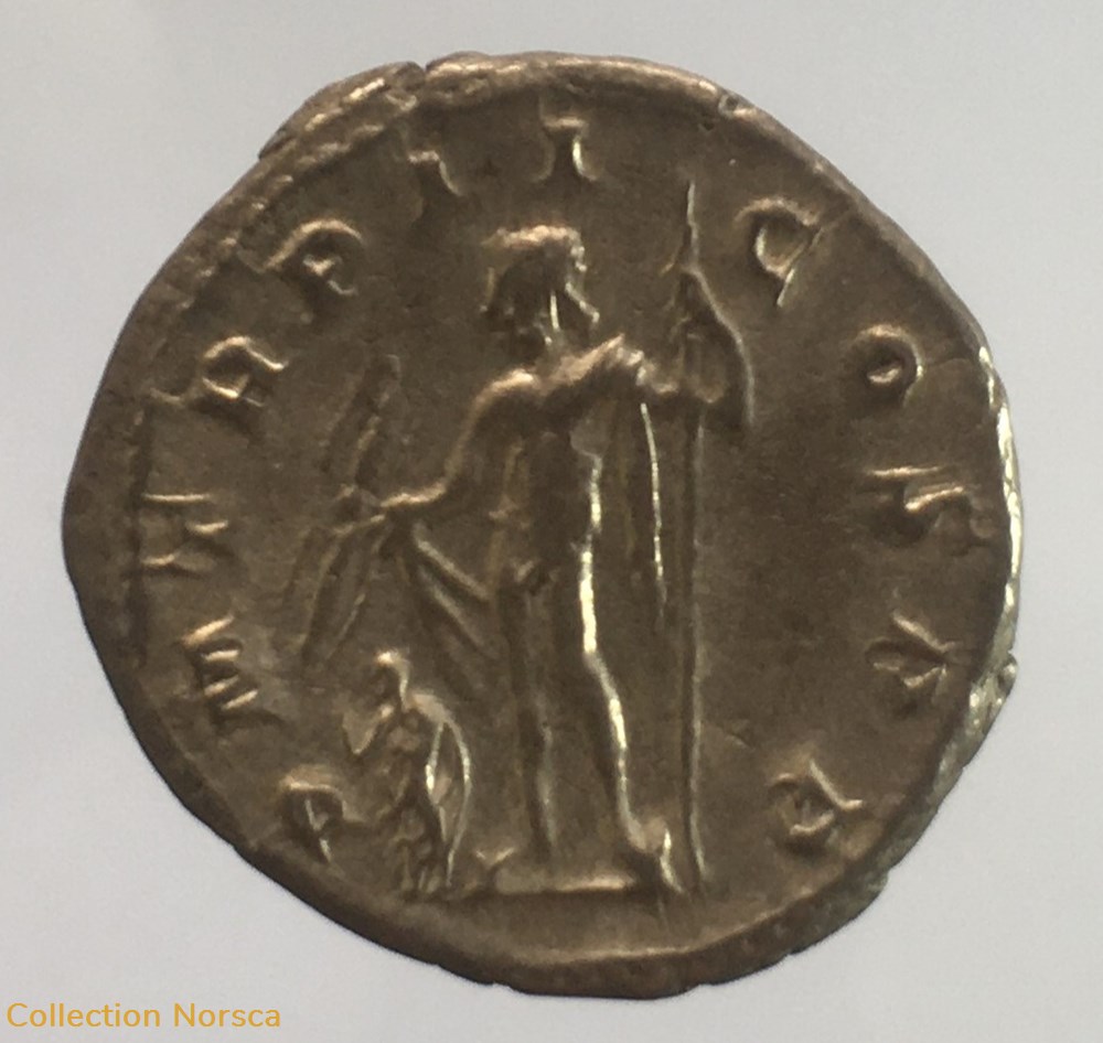 Antoninien de Gordien III - P M TR P II COS P P monnaie antique av jc ap romaine republicaine imperiale antoninien de gordien iii p m tr p ii cos p p