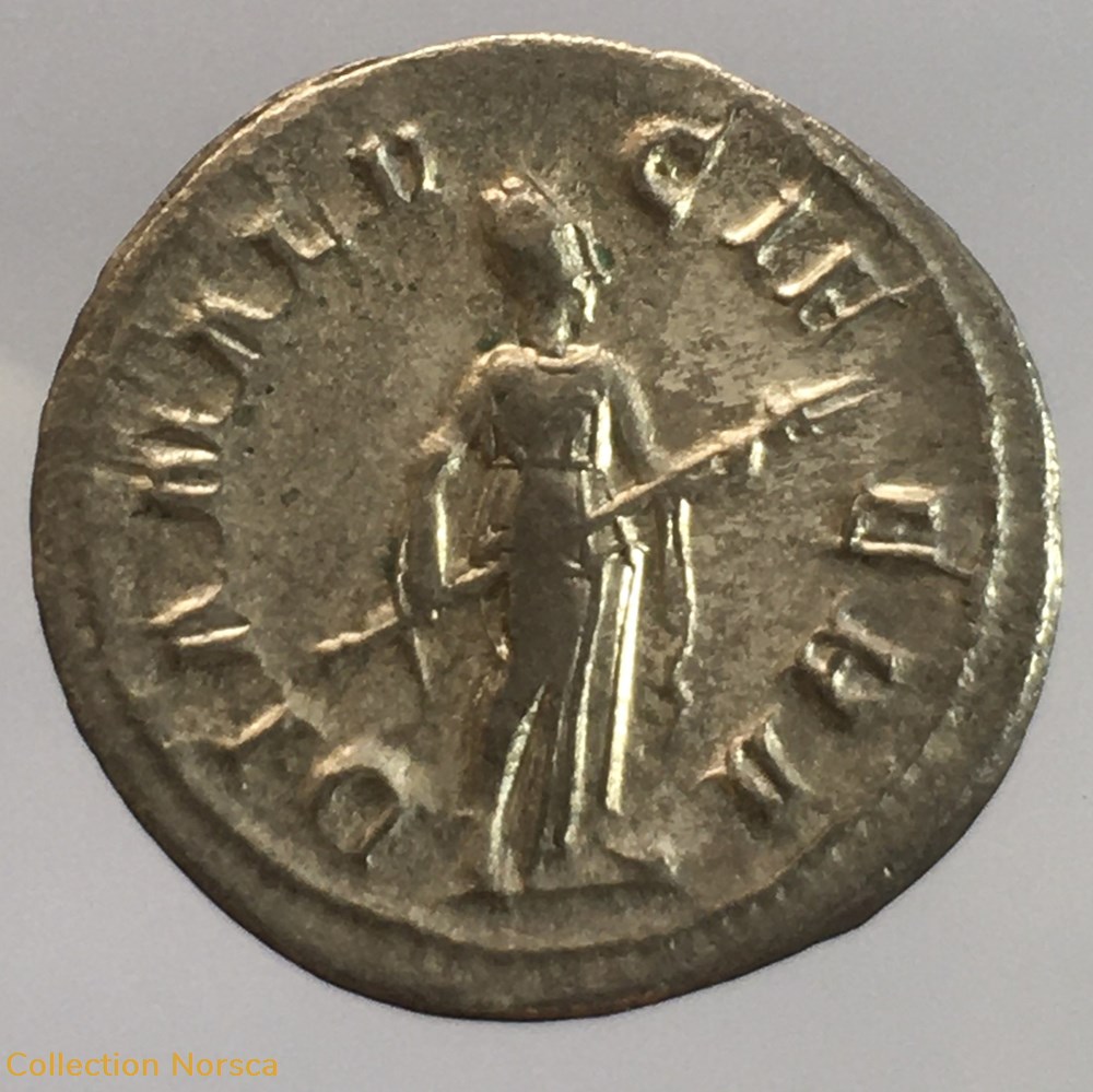 monnaie antique av jc ap romaine republicaine imperiale denier gordien iii diana lvcifera