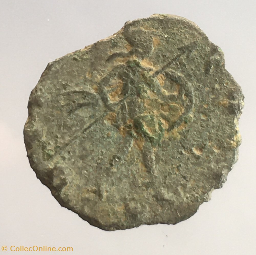 EG 142 - Antoninien de Aureolus - VIRTVS (.) EQVIT// P monnaie antique av jc ap romaine republicaine imperiale eg 142 antoninien de aureolus virtvs eqvit p