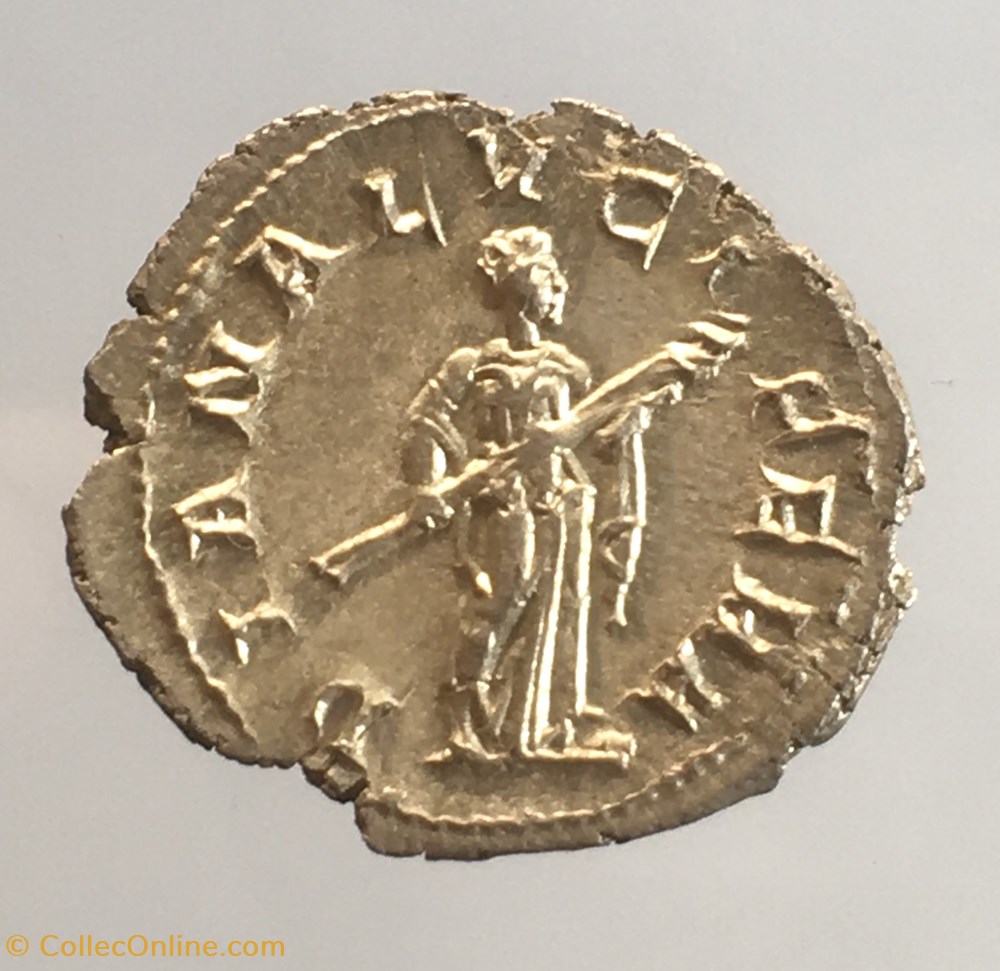 monnaie antique av jc ap romaine republicaine imperiale briac 269 denier de gordien iii diana lvcifera