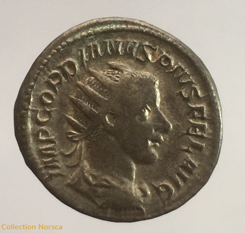 Antoninien de Gordien III - VIRTVTI AVGVSTI monnaie antique jc ap romaine republicaine imperiale antoninien de gordien iii virtvti avgvsti