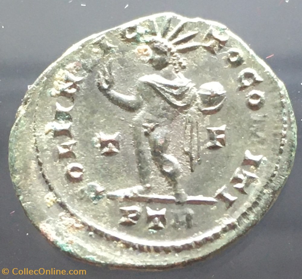 Follis de Constantin 1er "le Grand" - SOLI INVICTO COMITI / TF / PTA monnaies antiquite av jc ap romaines republicaines imperiales follis de constantin 1er le grand soli invicto comiti tf pta