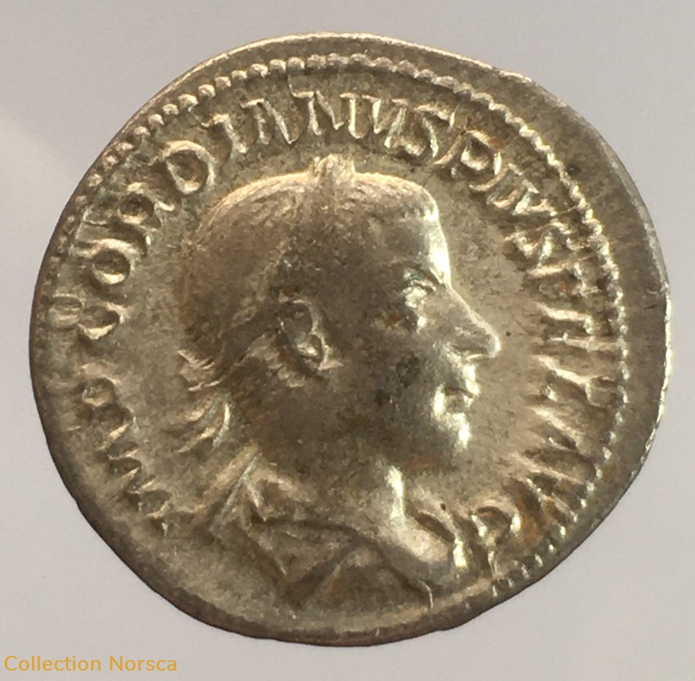 monnaie antique av jc ap romaine republicaine imperiale denier gordien iii diana lvcifera