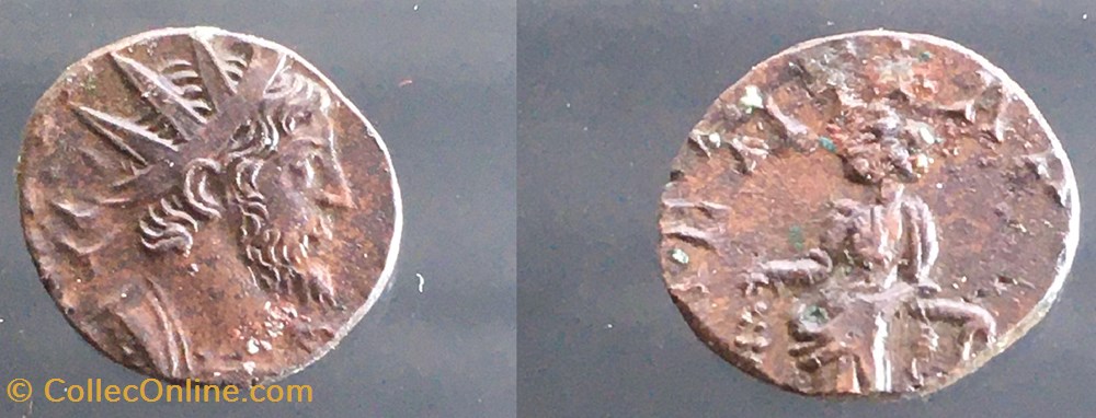 EG 218 - Antoninien de Victorin - LAETITIA AVG N monnaie antiquite jc ap romaine republicaine imperiale eg 218 antoninien de victorin laetitia avg n