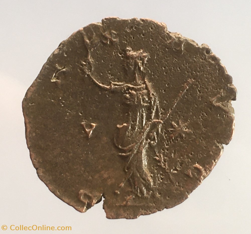 monnaie antique jc ap romaine republicaine imperiale eg 213 antoninien de victorin pax avg v palme