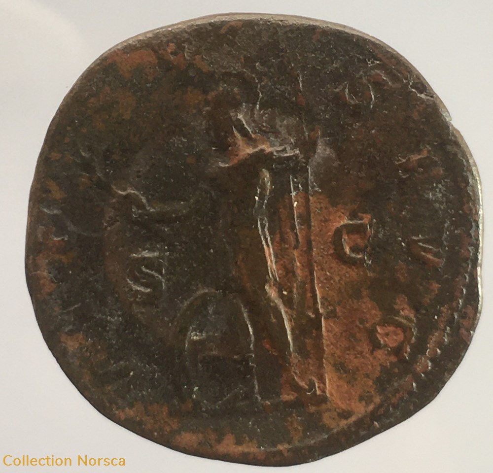 Sesterce Gordien III - VIRTVS AVG monnaie antique jc ap romaine republicaine imperiale sesterce gordien iii virtvs avg