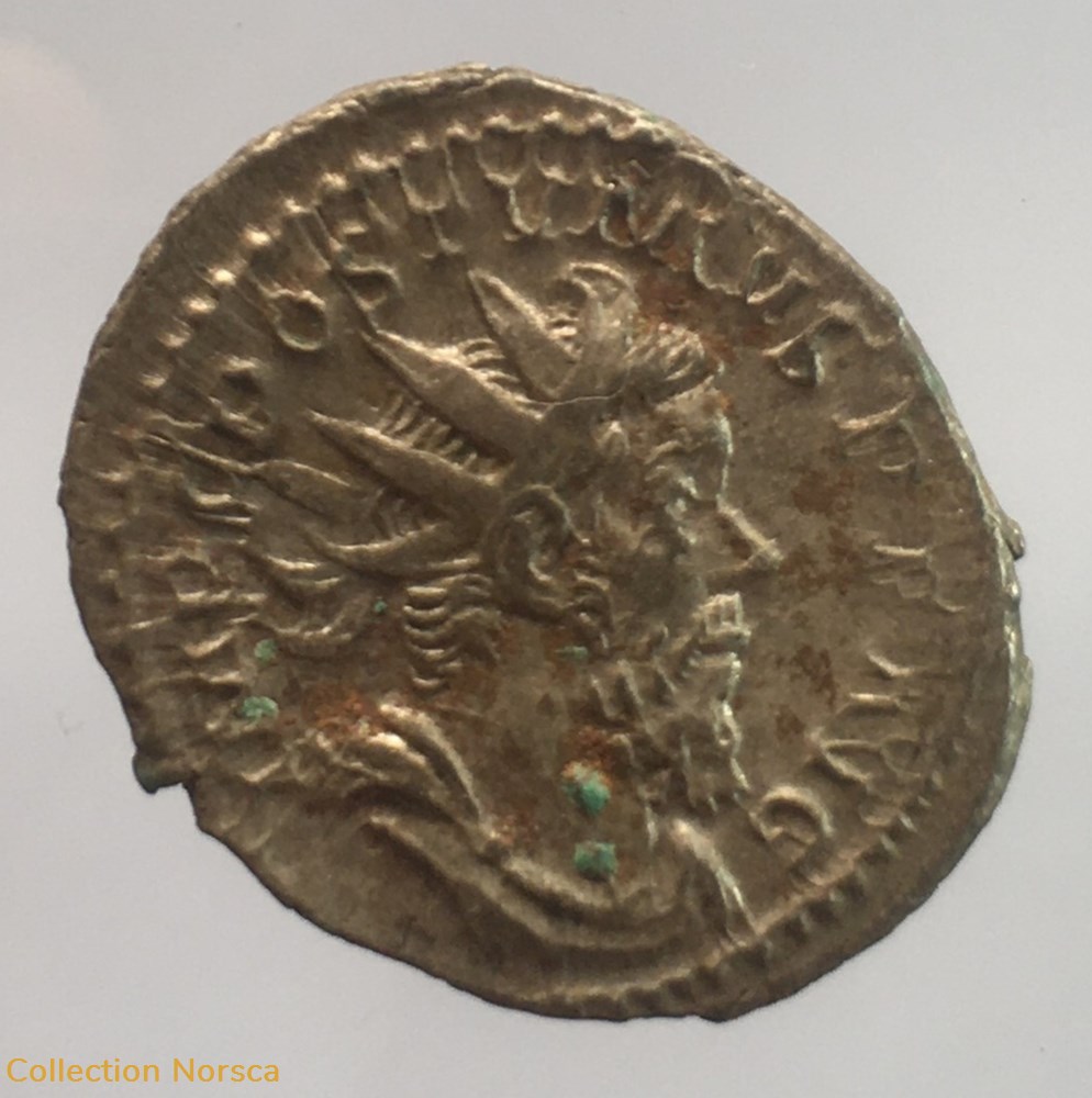 EG 036 - Antoninien de Postume - P M TR P IIII COS III PP monnaie antique av jc ap romaine republicaine imperiale eg 036 antoninien de postume p m tr p iiii cos iii pp