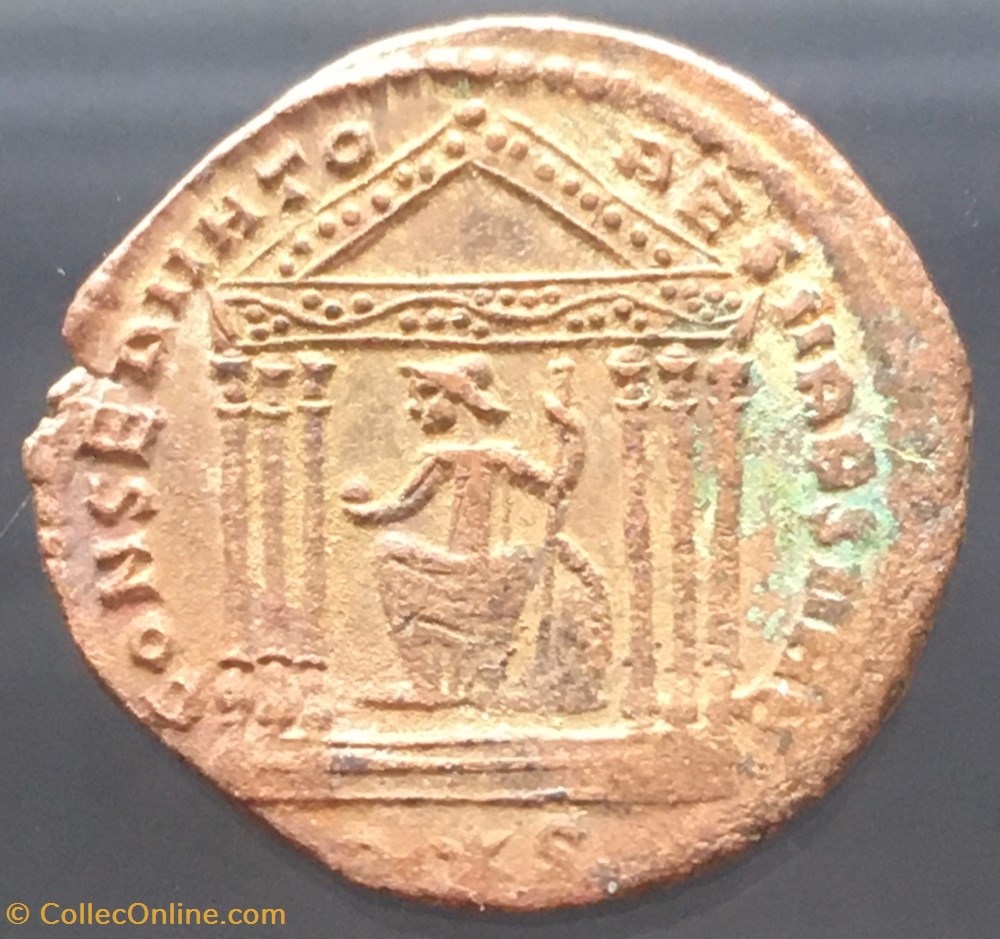 Follis de Maximien Hercule - CONSERVATORES VRB SVAE / R ETOILE S monnaies antiquite av jc ap romaines republicaines imperiales follis de maximien hercule conservatores vrb svae r etoile s